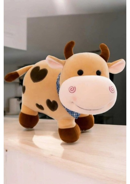 Luxury Kalpli Sevimli Inek 50 cm Peluş Uyku Arkadaşı ve Oyuncak Hediyelik 1 Adet fiyatları