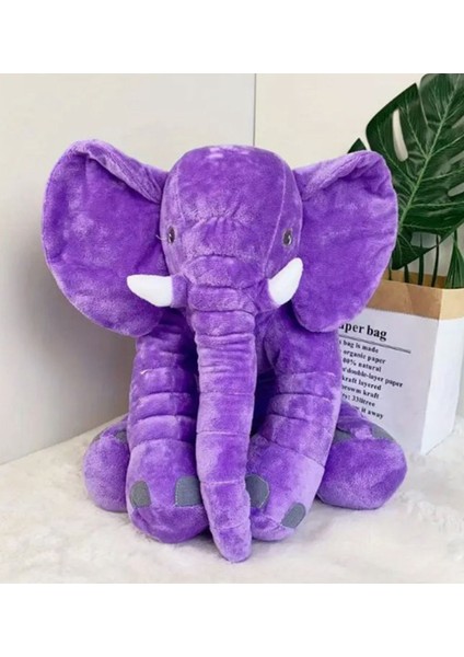 Luxury Uyku Arkadaşım Fil - Büyük Yumuşak Peluş Fil 65 cm 1 Adet