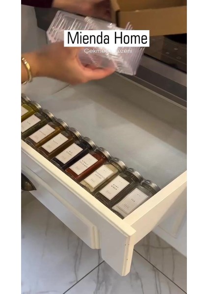 Luxury Mienda Home 24'lü Siyah LEGO Stand Baharatlık Standı Çok Amaçlı Düzenleyici Organizer 1 Adet fiyatları