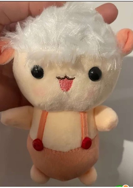 Luxury Sevimli Tüylü Kuzu Peluş 15 cm Sevimli Koyun Tasarımlı 1 Adet