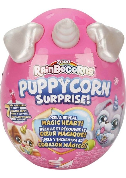 Luxury Rainbocorns Puppycorn Sürpriz S2 RAR13000 - Beyaz Boynuz 1 Adet