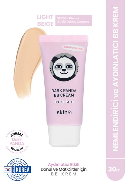 Luxury Dark Panda Bb Cream SPF50 Pa Nemlendirici ve Aydınlatıcı Cilt Tonunu Eşitleyen Bb KREM-30ML 1 Adet