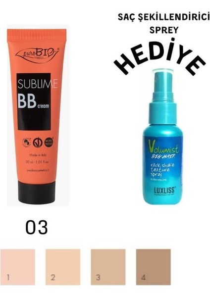 Luxury Organik Vegan Sublime Bb Cream 03 1 Adet