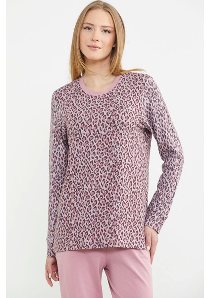Sementa 76413 Leopar Kombinli Pijama Takımı