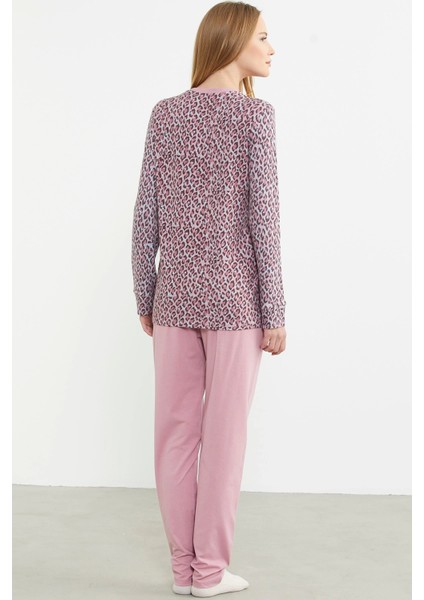 Sementa 76413 Leopar Kombinli Pijama Takımı