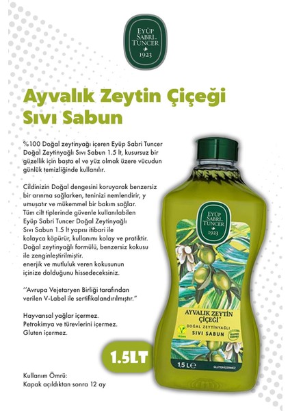 5'li Set Akdeniz Esintisi Sıvı Sabunlar Eyüp Sabri Tuncer 1.5l ve Rosıe modelleri