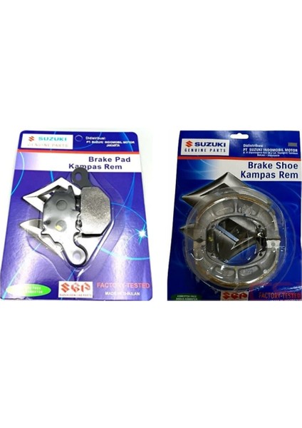 Suzuki Adress 110 Ön ve Arka Fren Balata Takım ORJ46