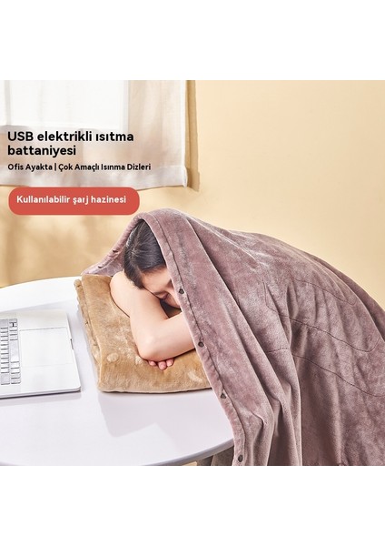 USB Elektrikli Battaniye Tek Ofis Battaniyesi Güç Bankası Isıtmalı Elektrikli Yatak Taşınabilir Battaniye (Yurt Dışından) fırsatları
