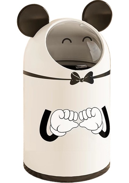 Karikatür Ev Tipi Kapaklı Büyük Kapasiteli Çöp Kutusu (Yurt Dışından)