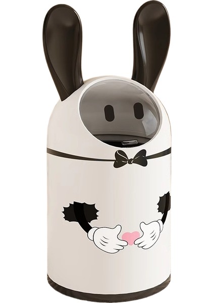 Karikatür Ev Tipi Kapaklı Büyük Kapasiteli Çöp Kutusu (Yurt Dışından)