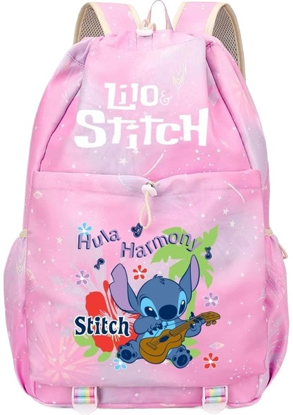 Karikatür Dikişli Büyük Kapasiteli Ipli Omuz Çantası (Yurt Dışından)