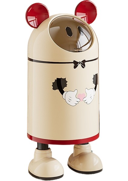 Karikatür Ev Tipi Kapaklı Büyük Kapasiteli Çöp Kutusu (Yurt Dışından)