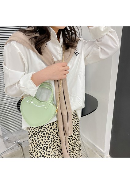 Çok Yönlü Şeftali Kalp Mini Omuz Eğik Kadın Çantası (Yurt Dışından) fiyatları