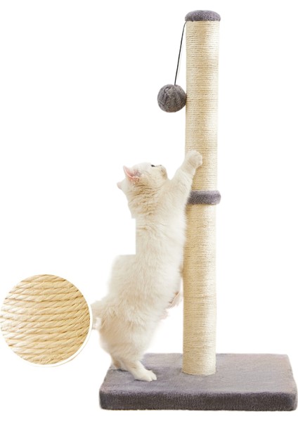 Aşınmaya Dayanıklı Sisal Kedi Tırmalama Direği Dikey Kedi Tırmanma Çerçevesi (Yurt Dışından)