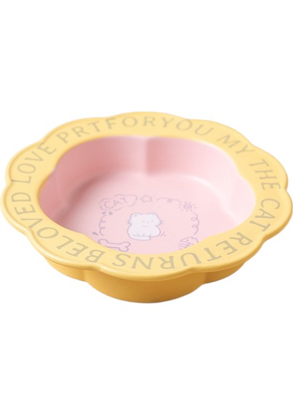 Seramik Kedi Kabı Siyah Çene Önleyici Pet Kase (Yurt Dışından)