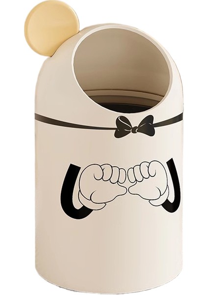 Karikatür Ev Tipi Kapaklı Büyük Kapasiteli Çöp Kutusu (Yurt Dışından)