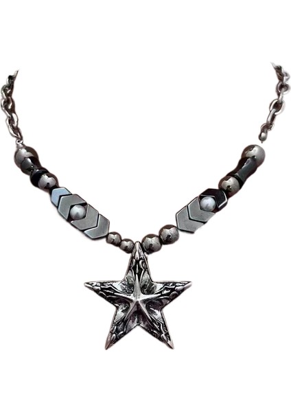 Punk Ağır Ağırlık Çok Katmanlı Püsküllü Yaka Zinciri (Yurt Dışından)