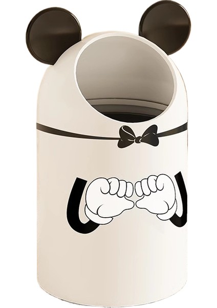 Karikatür Ev Tipi Kapaklı Büyük Kapasiteli Çöp Kutusu (Yurt Dışından)