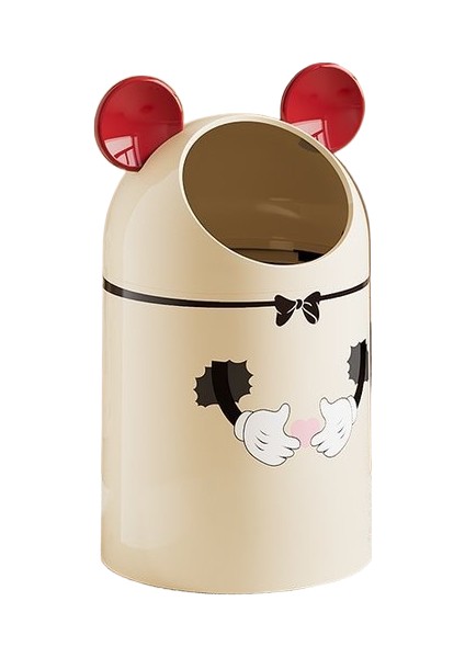 Karikatür Ev Tipi Kapaklı Büyük Kapasiteli Çöp Kutusu (Yurt Dışından)