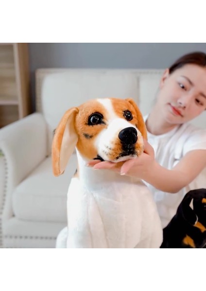 Luxury Gerçek Görünümlü Alman Kurdu Dalmaçyalı Beagle Köpek Peluş Oyuncak Çeşitleri Uyku Oyun Arkadaşı 70CM 1 Adet fiyatları