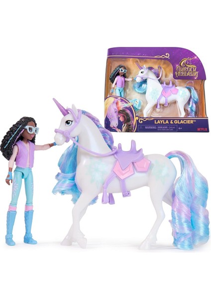 Luxury Unicorn Academy 12 cm Figür ve Boynuzlu At Seti 1 Adet