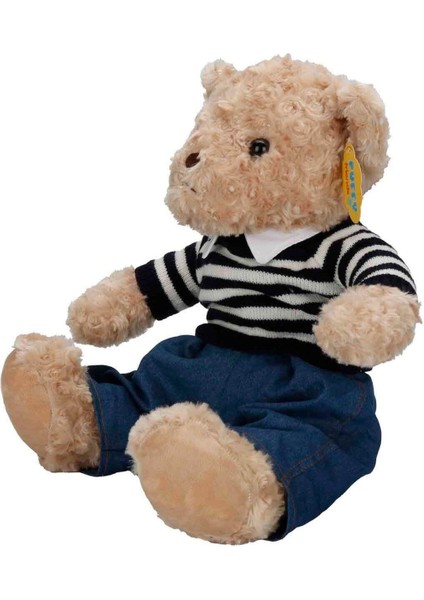 Luxury Oyuncak Kıyafetli Peluş Ayı Teddy Bear 37 cm Sevgiler Günü ve Karne Hediyesine Uygun 1 Adet