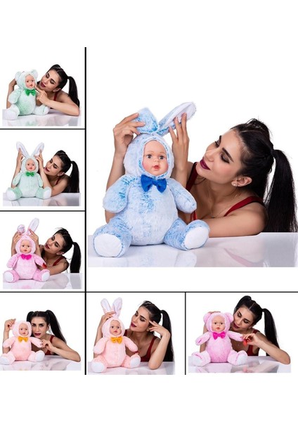 Luxury Peluş Bebek Yüzlü Hayvanlar 35 cm 1 Adet