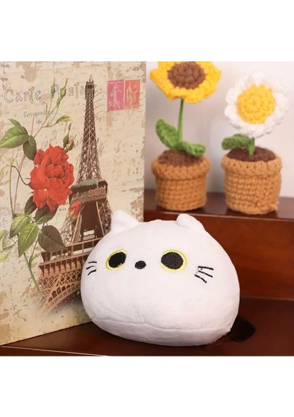 Luxury Peluş Kedi 10CM - Beyaz - Oyuncak Peluş Kedi Mavi Göz 1 Adet fiyatları