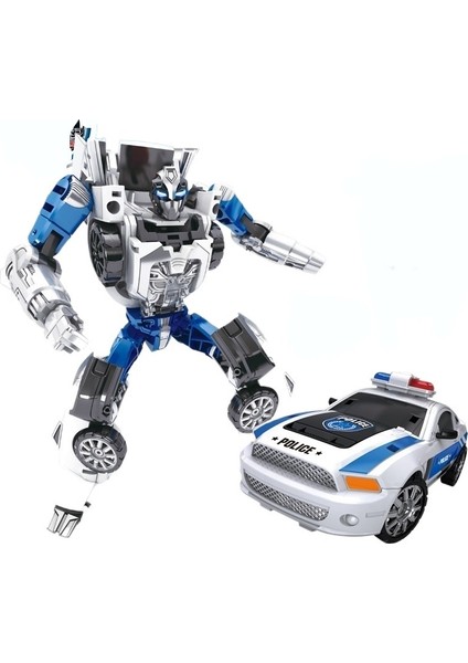 Alaşımlı Araba Deformasyonu Şehir Savaş Polis Deformasyonu Alaşımlı King Kong Robot Oyuncak (Yurt Dışından)