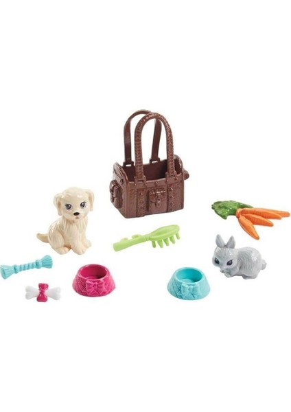 Luxury Kız Çocuk Pembe Barbie ve Sevimli Hayvan Arkadaşı 1 Adet modelleri