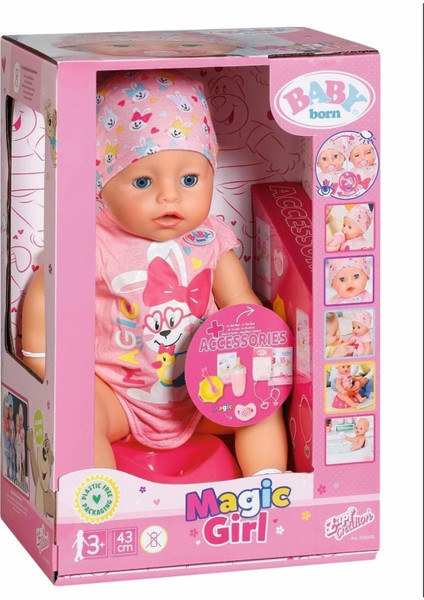 Luxury Baby Born 43CM Magic Girl Bebeği 1 Adet