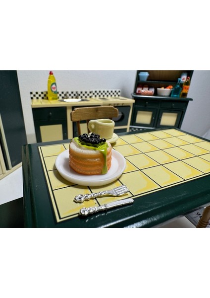 Luxury Minyatür Oyuncak Pasta Kahve Seti 1 Adet