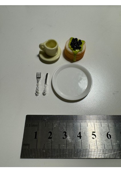 Luxury Minyatür Oyuncak Pasta Kahve Seti 1 Adet