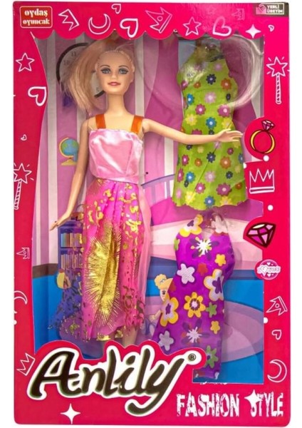 Luxury Anlily Yedek Elbiseli Bebek Seti - 02252 (Lisinya) 1 Adet