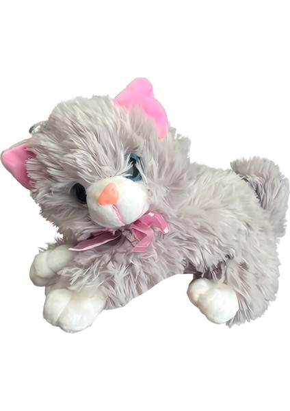 Luxury Kedi Peluş Oyuncak Miyav Miyav Duman Renkli (Miyav Miyav) 1 Adet