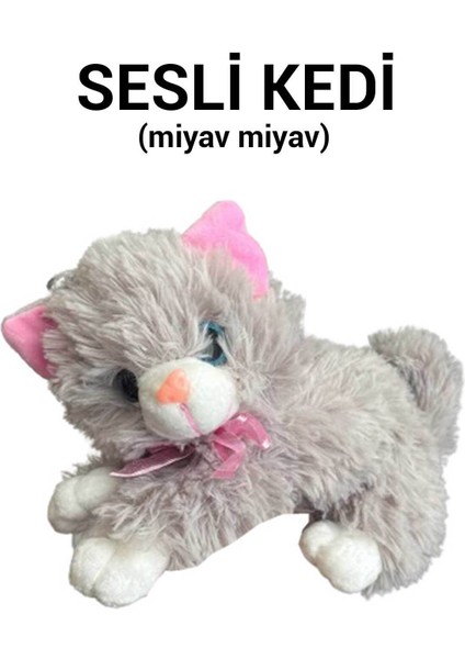 Luxury Kedi Peluş Oyuncak Miyav Miyav Duman Renkli (Miyav Miyav) 1 Adet fiyatları
