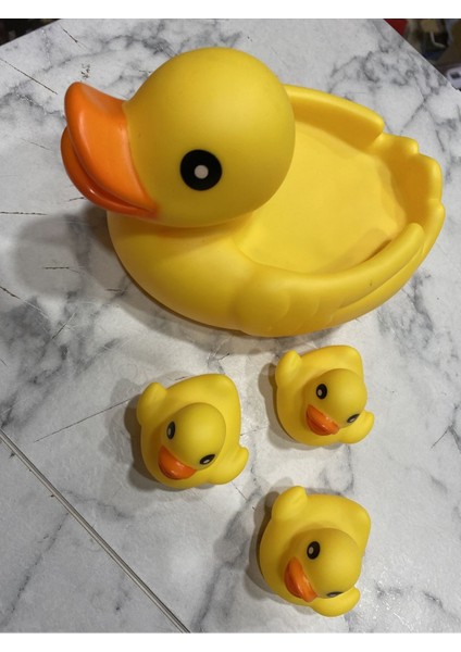 Luxury Yavrulu Ördek - Banyo Ördek Seti - Yavrusu Olan Ördek Seti 1 Adet