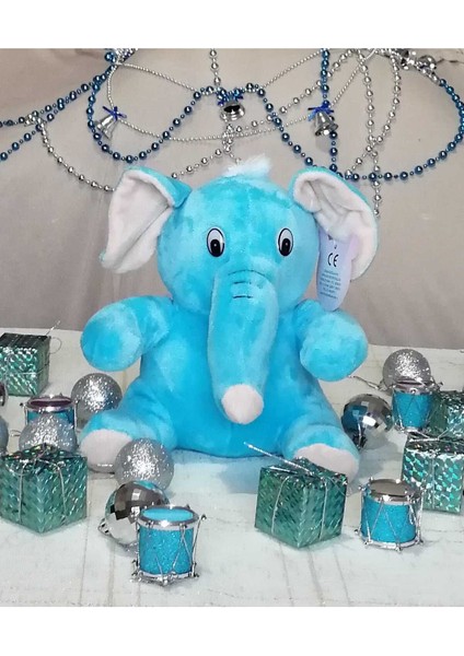 Luxury Sevimli Peluş Fil 20 cm - Yılbaşı Hediyesi - Çocuk 1 Adet