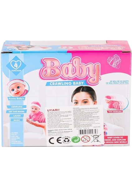 Luxury 3359-12 Emekleyen Sesli Bebek -Toysan Oyuncak 1 Adet