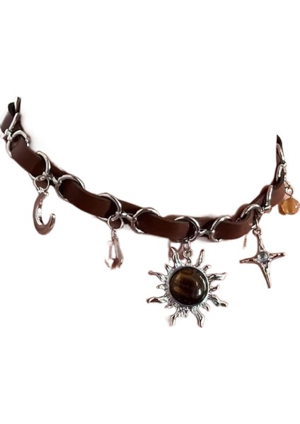 Punk Ağır Ağırlık Çok Katmanlı Püsküllü Yaka Zinciri (Yurt Dışından)