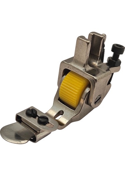 Düz Makine Ekstrafor Ayarlı ve Mesafeli Sarı Teker Ayak / S10