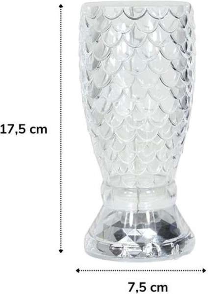 Balık Süzgeç Model USB Şarjlı Kumandalı 16FARKLI Işık Modlu Masa Üstü Kristal Akrilik LED (4887) indirimleri