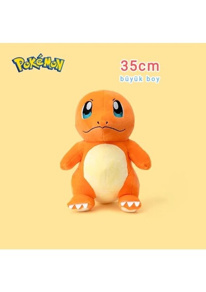 Luxury Charmander 30CM Büyük Boy Pokemon Peluş Oyuncak Figür 1 Adet
