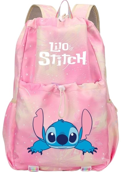 Karikatür Dikişli Büyük Kapasiteli Ipli Omuz Çantası (Yurt Dışından)