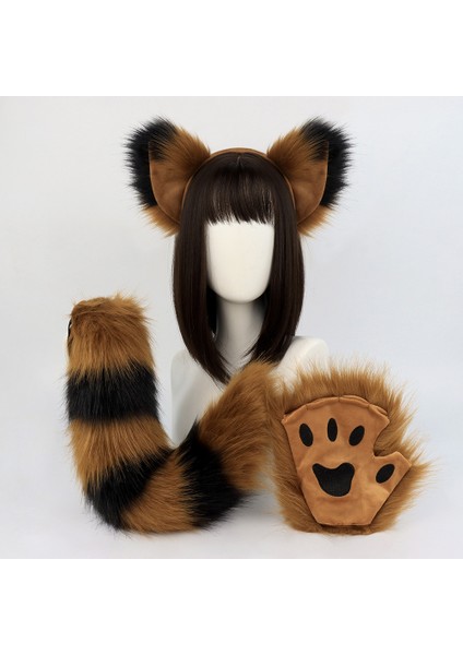 Cos Simülasyon Peluş Tilki Maske Seti (Yurt Dışından)