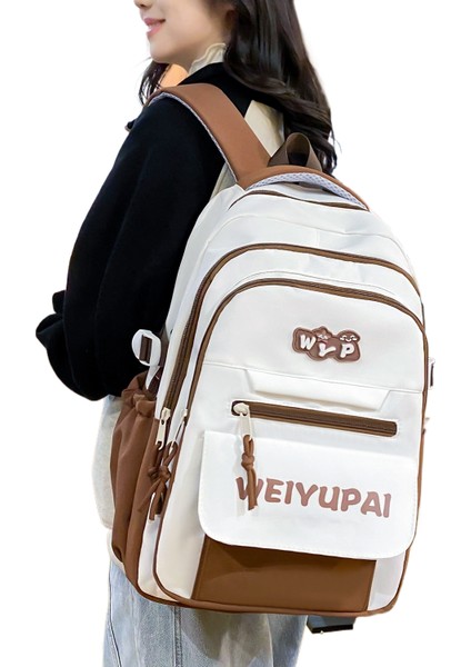 2025 Yeni Ilköğretim Öğrencileri Kız 1-3-6 Sınıf Karikatür Sevimli Büyük Kapasiteli Omuz Çantası (Yurt Dışından)