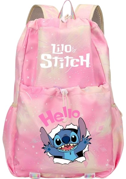 Karikatür Dikişli Büyük Kapasiteli Ipli Omuz Çantası (Yurt Dışından)