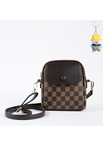 Çok Yönlü Crossbody Çanta Kadın Çanta Moda Tek Omuz Çok Katmanlı Cep Telefonu Çanta Küçük Çanta (Yurt Dışından)