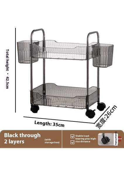 Akrilik Arabalı Şeffaf Zemin Rafı (Yurt Dışından)