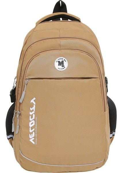 Basit Sırt Çantası Büyük Kapasiteli Rahat Sırt Çantası Okul Çantası Üniversite Lise Öğrencileri Çok Fonksiyonlu (Yurt Dışından)